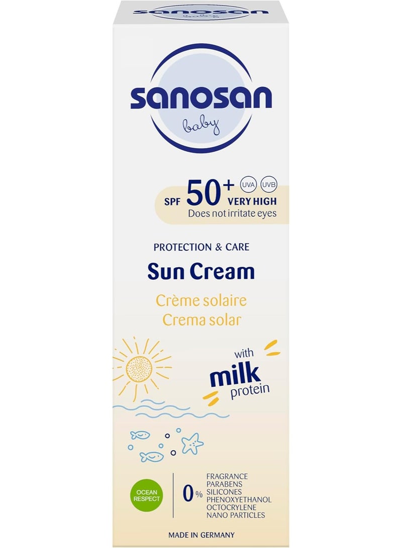 sanosan Baby Spf50 Plus Sun Cream With Milk Protein 75 ML - Image 1